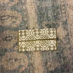 Gold and White Formal Clutch handbag